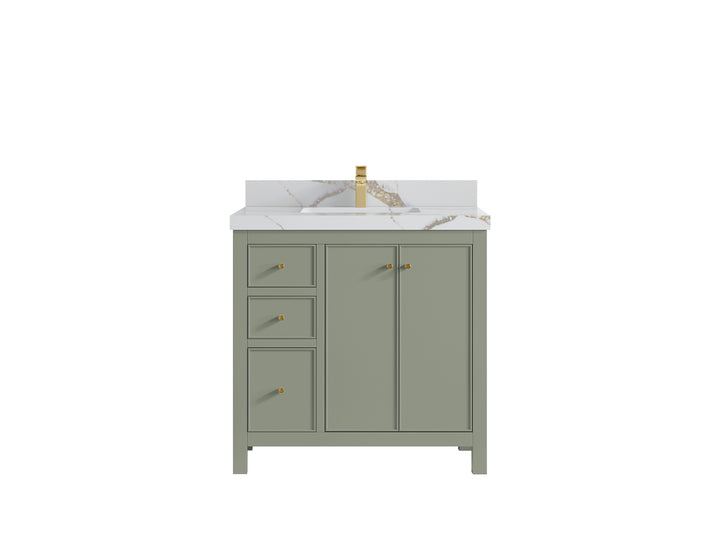 Chicago 36 in. W x 22 in. D Center Sink Bathroom Vanity - photo 15
