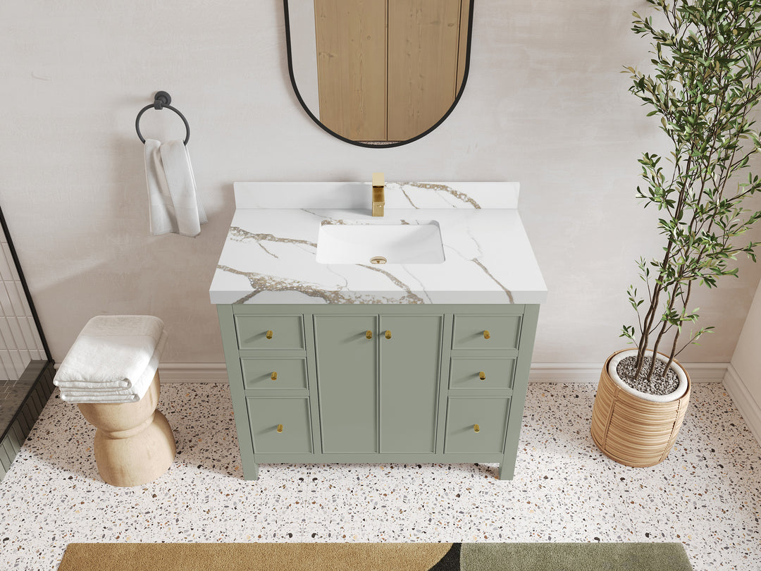 Chicago 42 in. W x 22 in. D Single Sink Bathroom Vanity