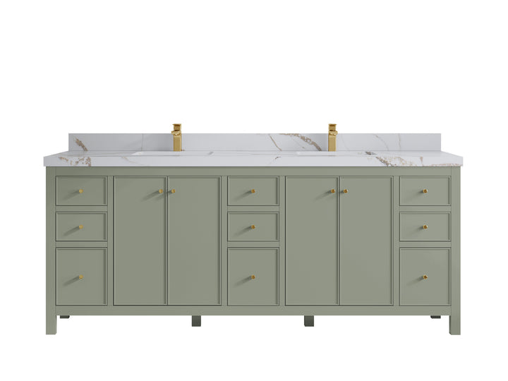 Chicago 84 in. W x 22 in. D Double Sink Bathroom Vanity - photo 15