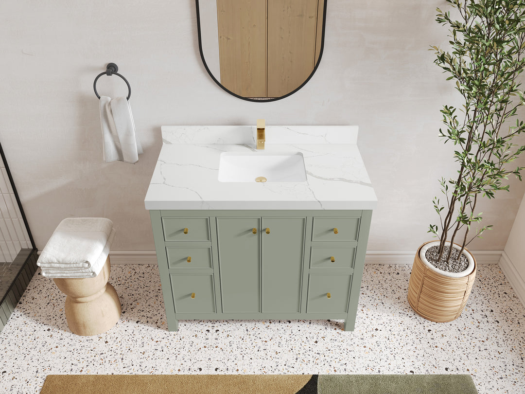 Chicago 42 in. W x 22 in. D Single Sink Bathroom Vanity