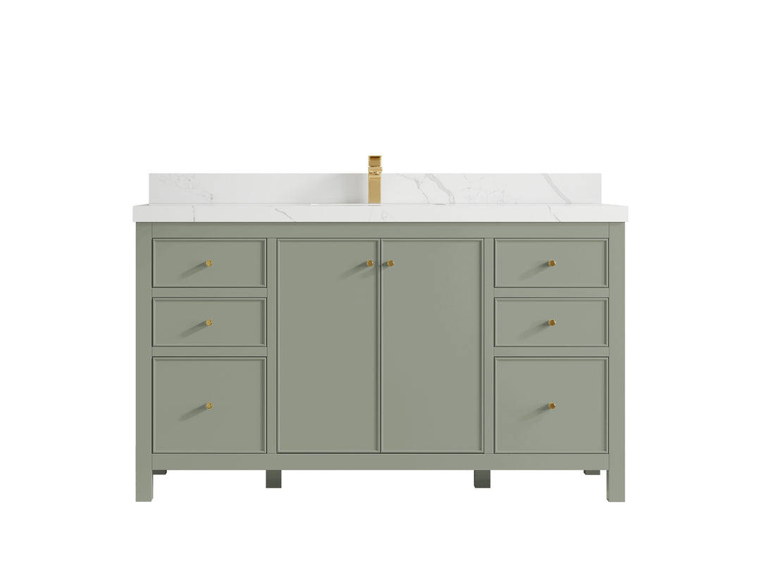 Chicago 60 in. W x 22 in. D Single Sink Bathroom Vanity