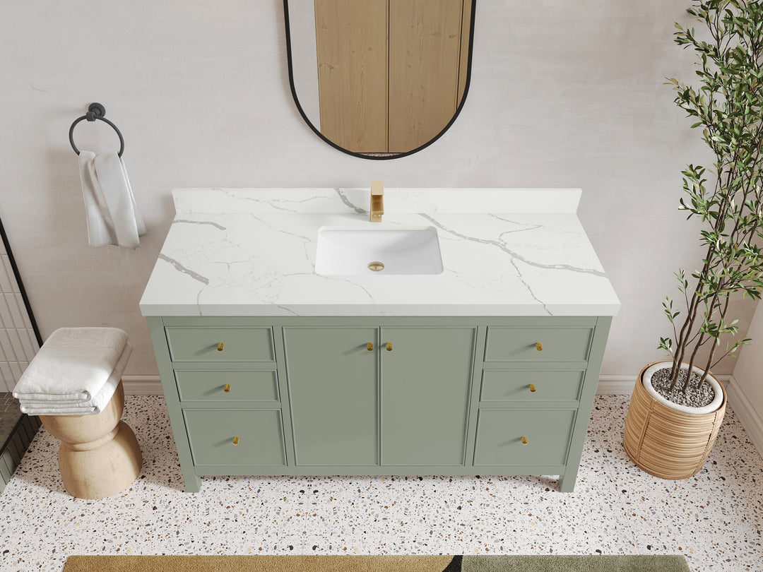 Chicago 60 in. W x 22 in. D Single Sink Bathroom Vanity