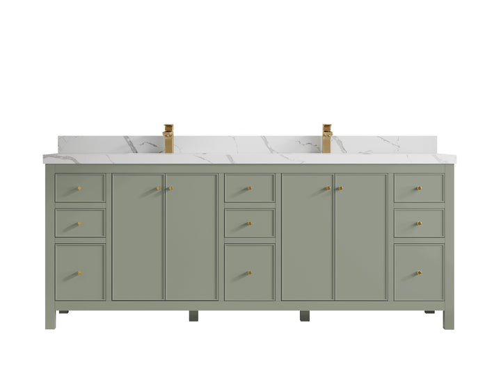 Chicago 84 in. W x 22 in. D Double Sink Bathroom Vanity - photo 17