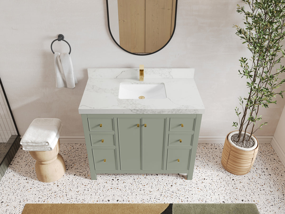 Chicago 42 in. W x 22 in. D Single Sink Bathroom Vanity