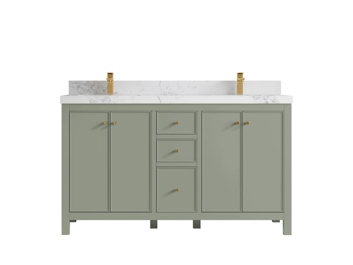 Chicago 60 in. W x 22 in. D Double Sink Bathroom Vanity - photo 19