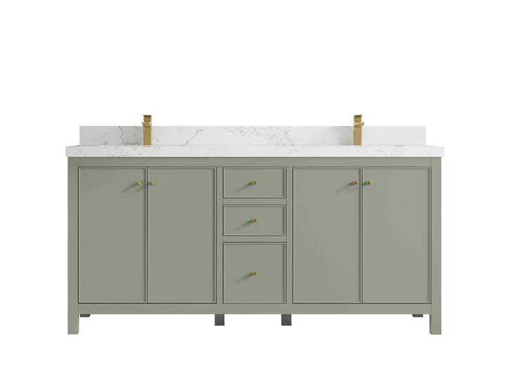 Chicago 72 in. W x 22 in. D Double Sink Bathroom Vanity - photo 19