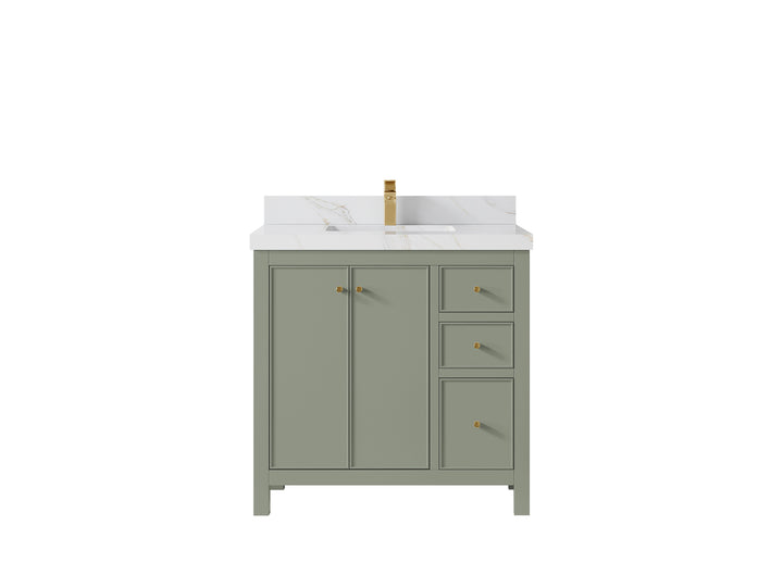 Chicago 36 in. W x 22 in. D Center Sink Bathroom Vanity - photo 21