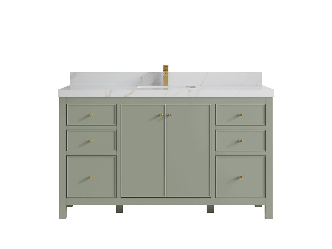 Chicago 60 in. W x 22 in. D Single Sink Bathroom Vanity