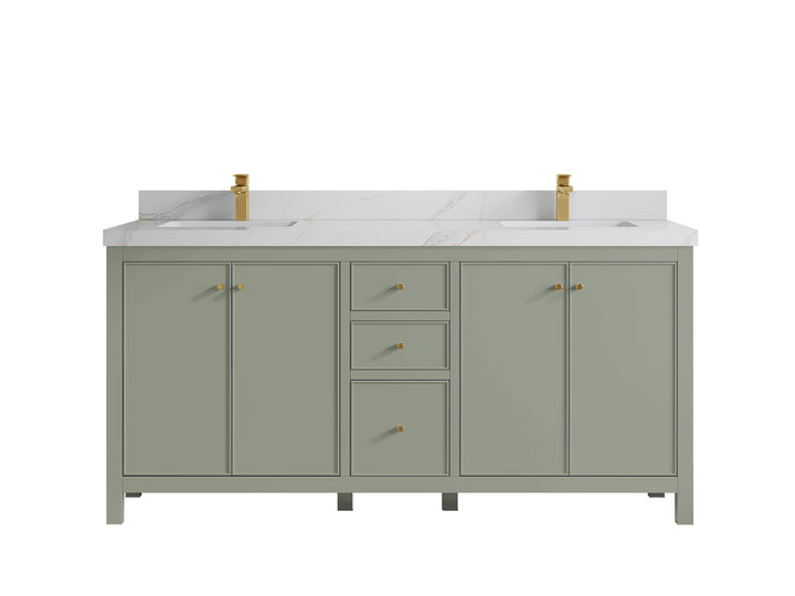 Chicago 72 in. W x 22 in. D Double Sink Bathroom Vanity - photo 21