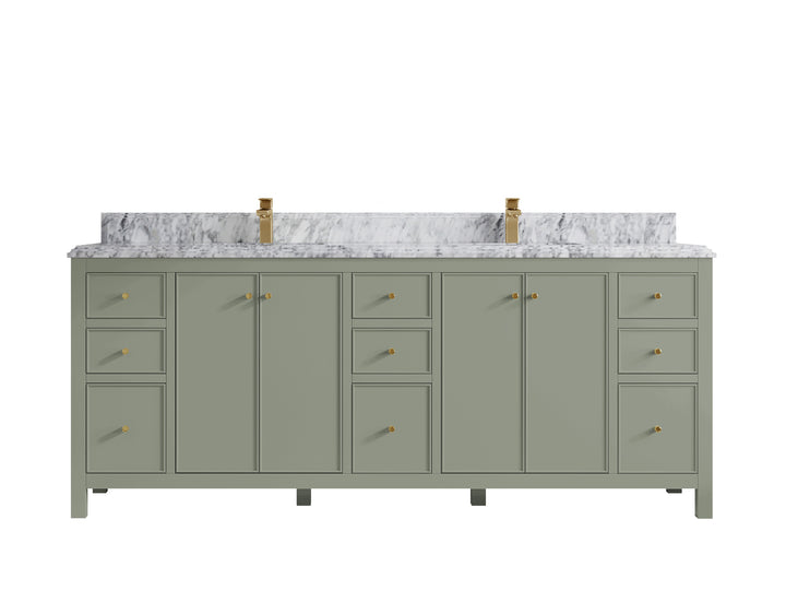 Chicago 84 in. W x 22 in. D Double Sink Bathroom Vanity - photo 23
