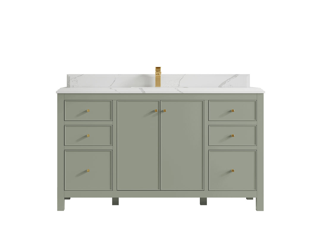 Chicago 60 in. W x 22 in. D Single Sink Bathroom Vanity
