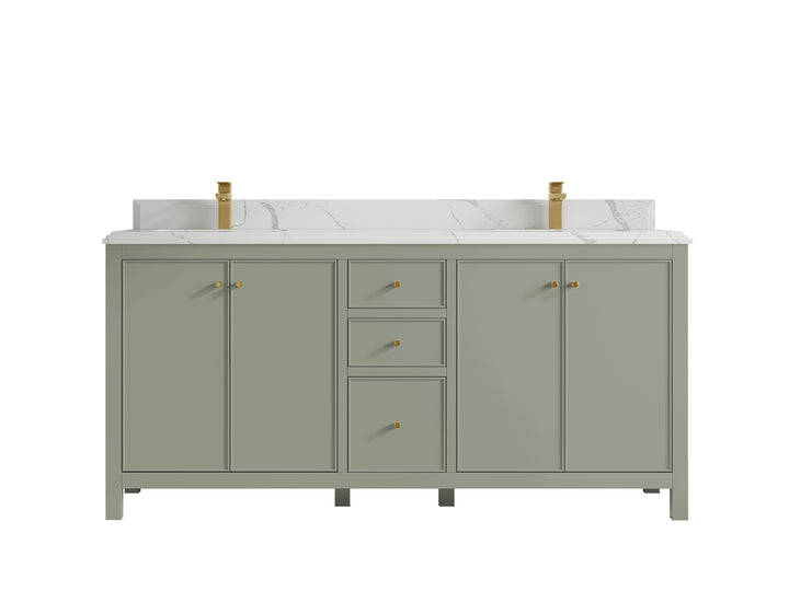 Chicago 72 in. W x 22 in. D Double Sink Bathroom Vanity - photo 25