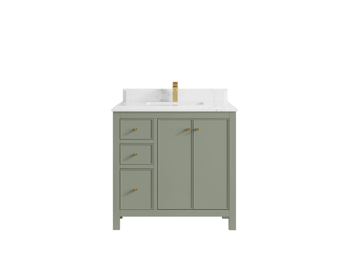 Chicago 36 in. W x 22 in. D Center Sink Bathroom Vanity - photo 25