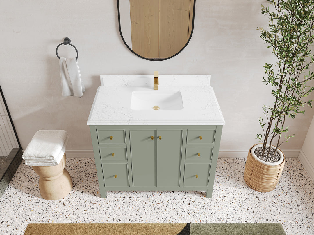 Chicago 42 in. W x 22 in. D Single Sink Bathroom Vanity