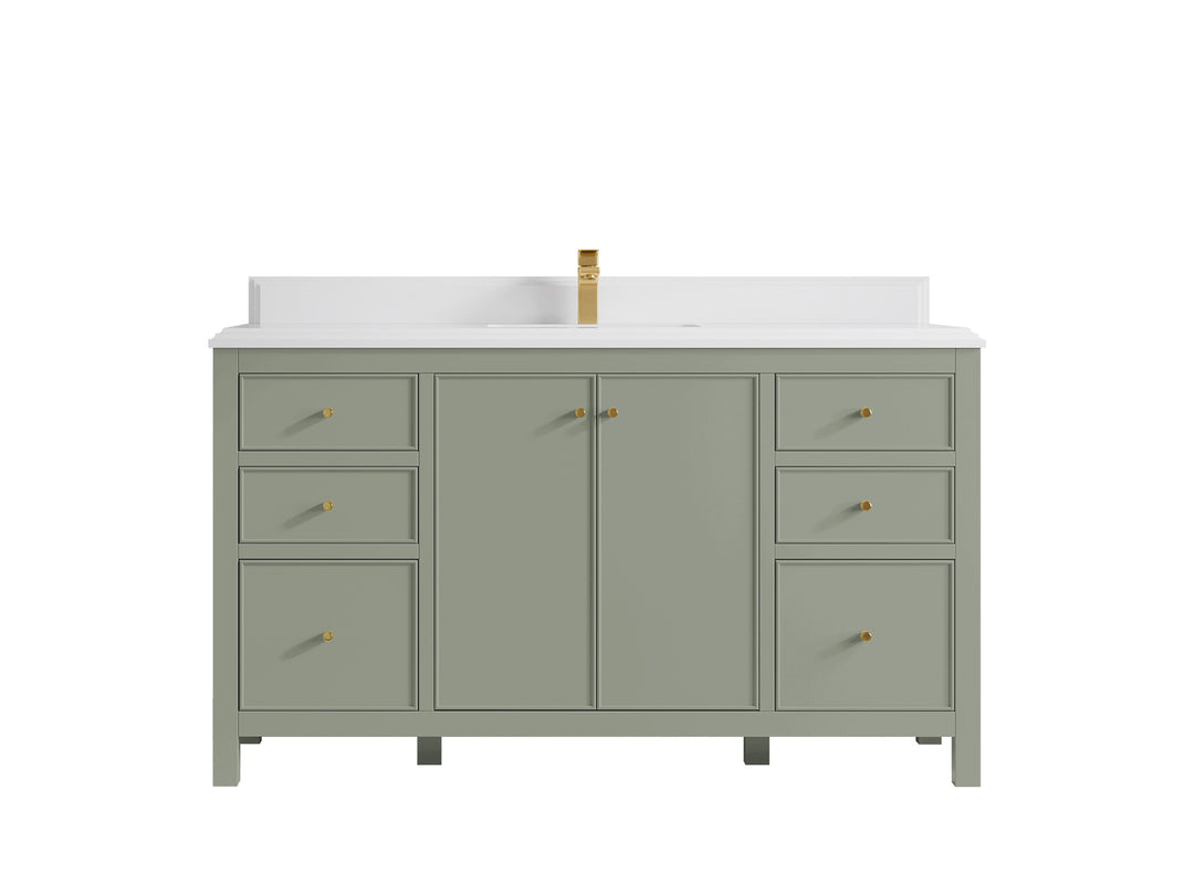Chicago 60 in. W x 22 in. D Single Sink Bathroom Vanity