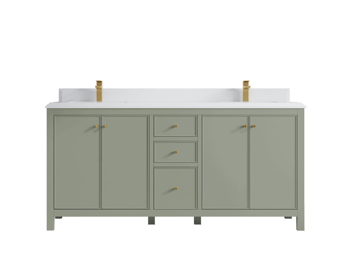 Chicago 72 in. W x 22 in. D Double Sink Bathroom Vanity - photo 29