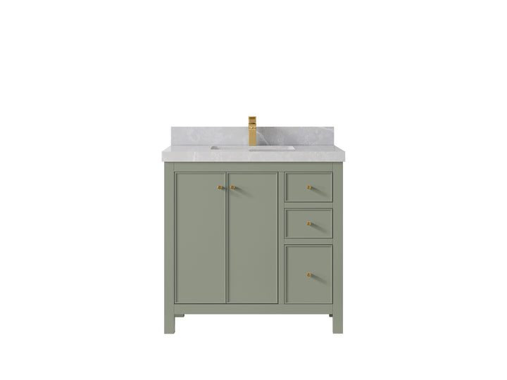 Chicago 36 in. W x 22 in. D Center Sink Bathroom Vanity - photo 31