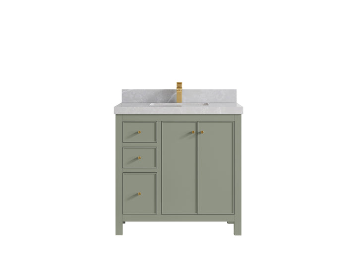 Chicago 36 in. W x 22 in. D Center Sink Bathroom Vanity - photo 31