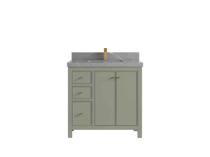 Chicago 36 in. W x 22 in. D Center Sink Bathroom Vanity - photo 33