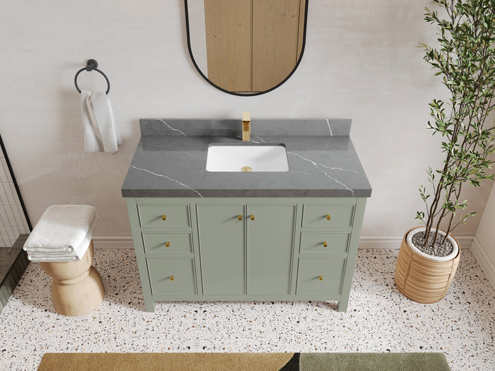 Chicago 48 in. W x 22 in. D Single Sink Bathroom Vanity - photo 34