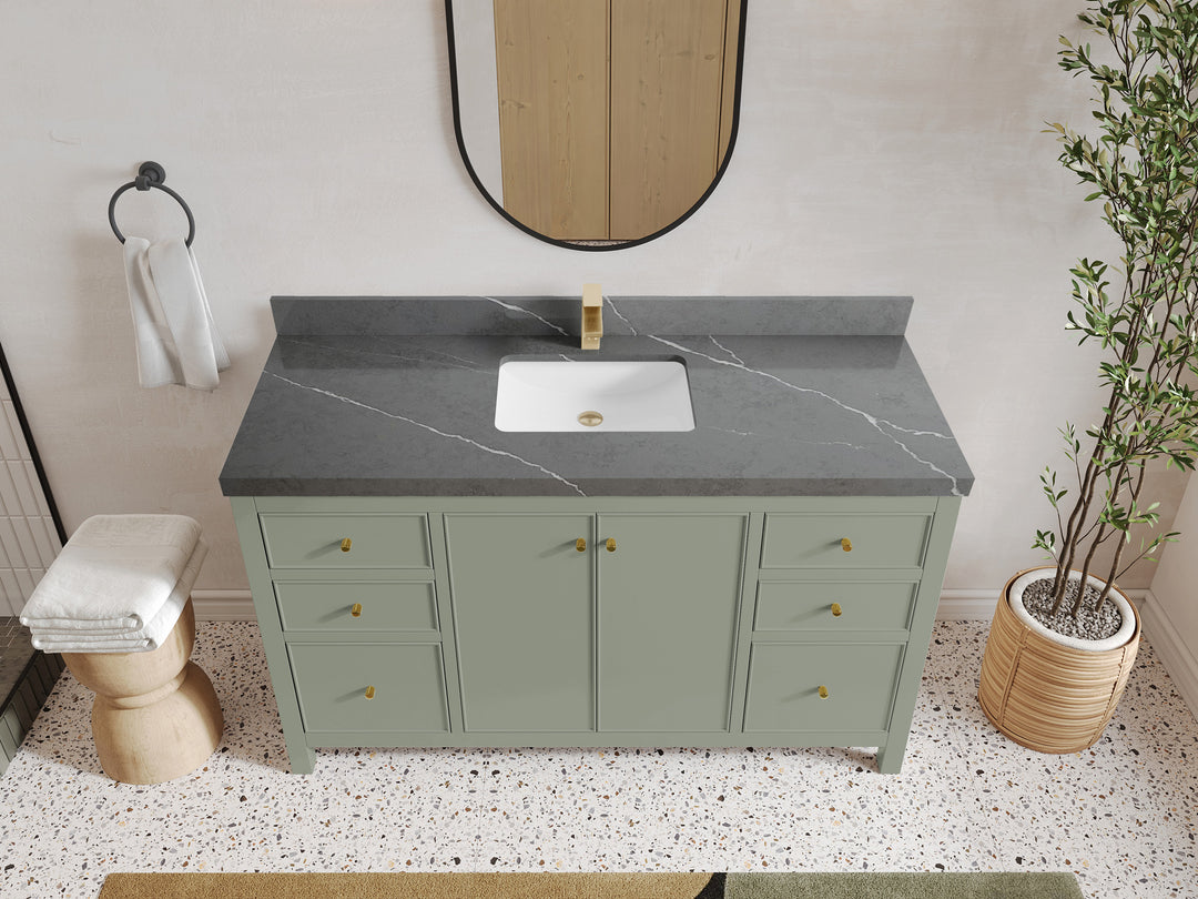 Chicago 60 in. W x 22 in. D Single Sink Bathroom Vanity