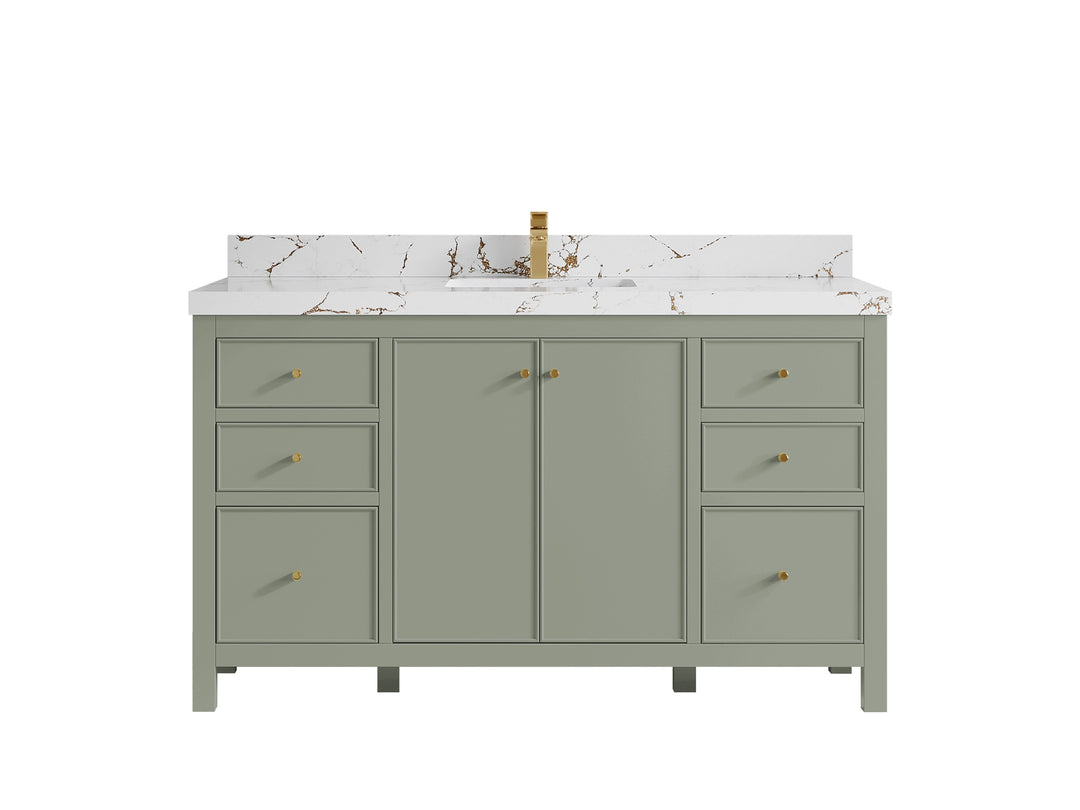 Chicago 60 in. W x 22 in. D Single Sink Bathroom Vanity