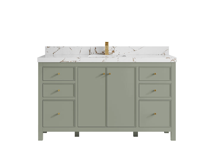Chicago 60 in. W x 22 in. D Single Sink Bathroom Vanity - photo 37