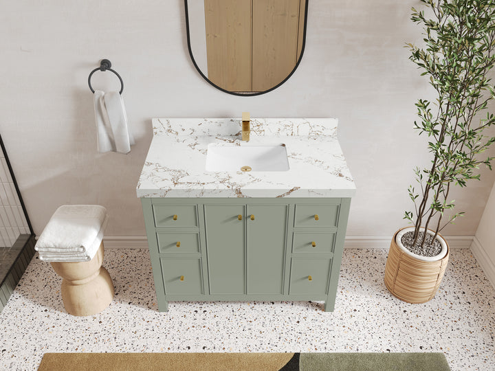 Chicago 42 in. W x 22 in. D Single Sink Bathroom Vanity - photo 36