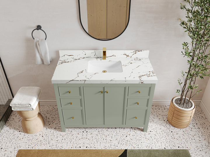 Chicago 48 in. W x 22 in. D Single Sink Bathroom Vanity - photo 38