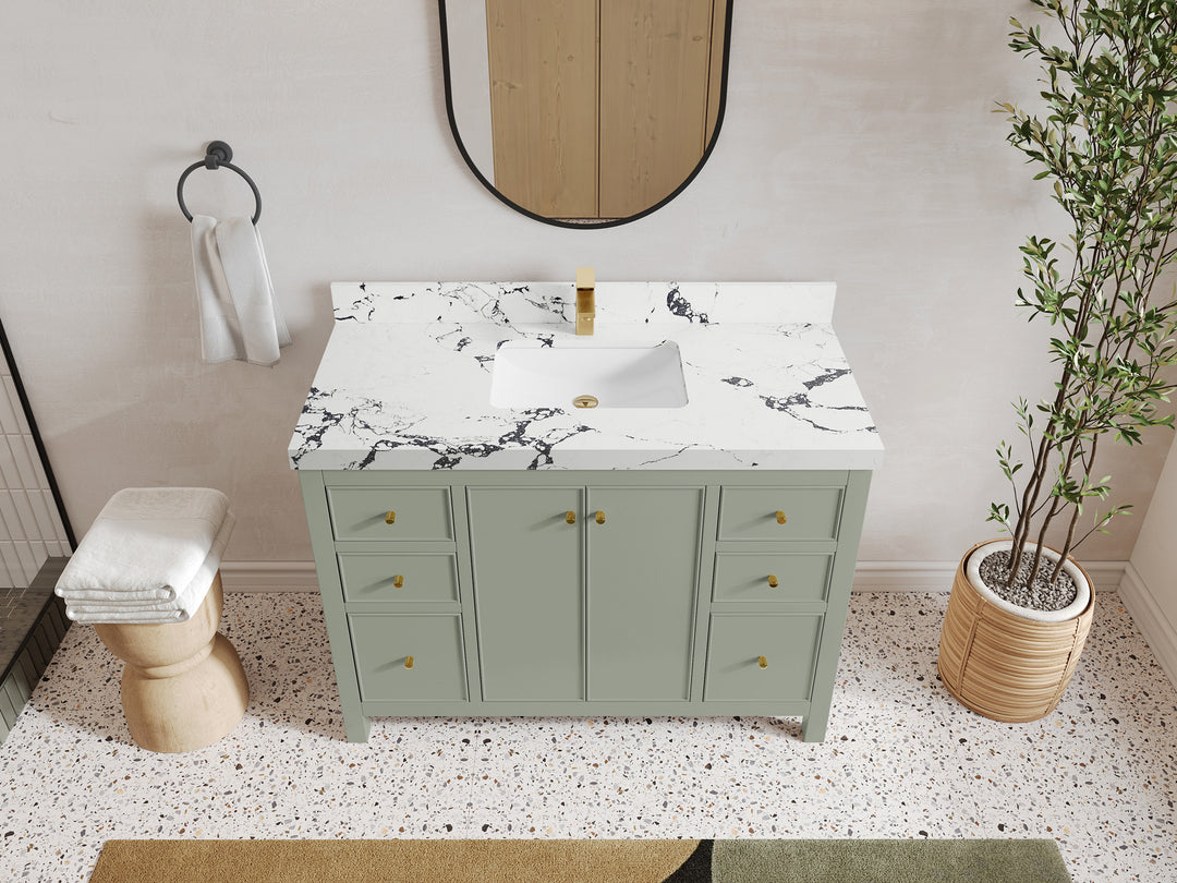 Chicago 48 in. W x 22 in. D Single Sink Bathroom Vanity