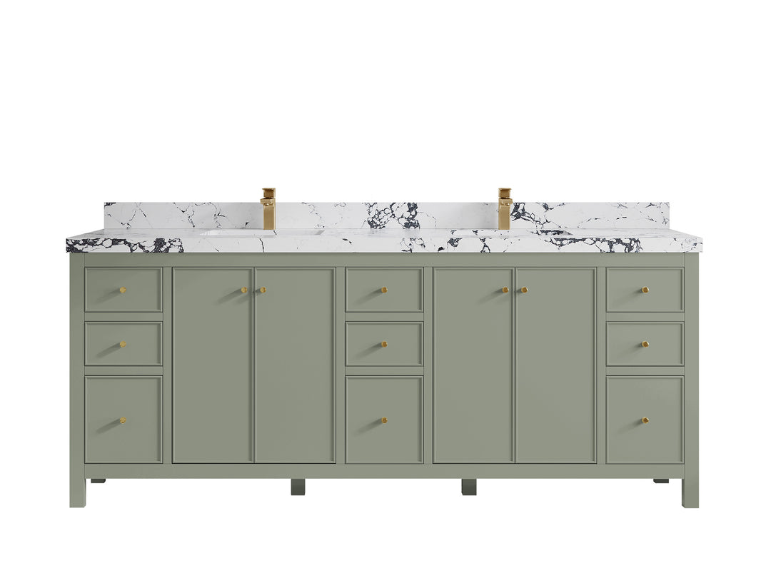 Chicago 84 in. W x 22 in. D Double Sink Bathroom Vanity