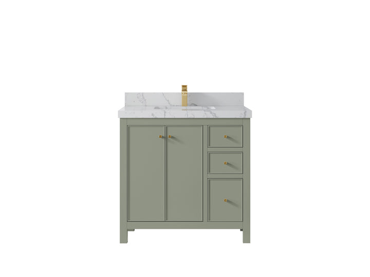 Chicago 36 in. W x 22 in. D Center Sink Bathroom Vanity - photo 41