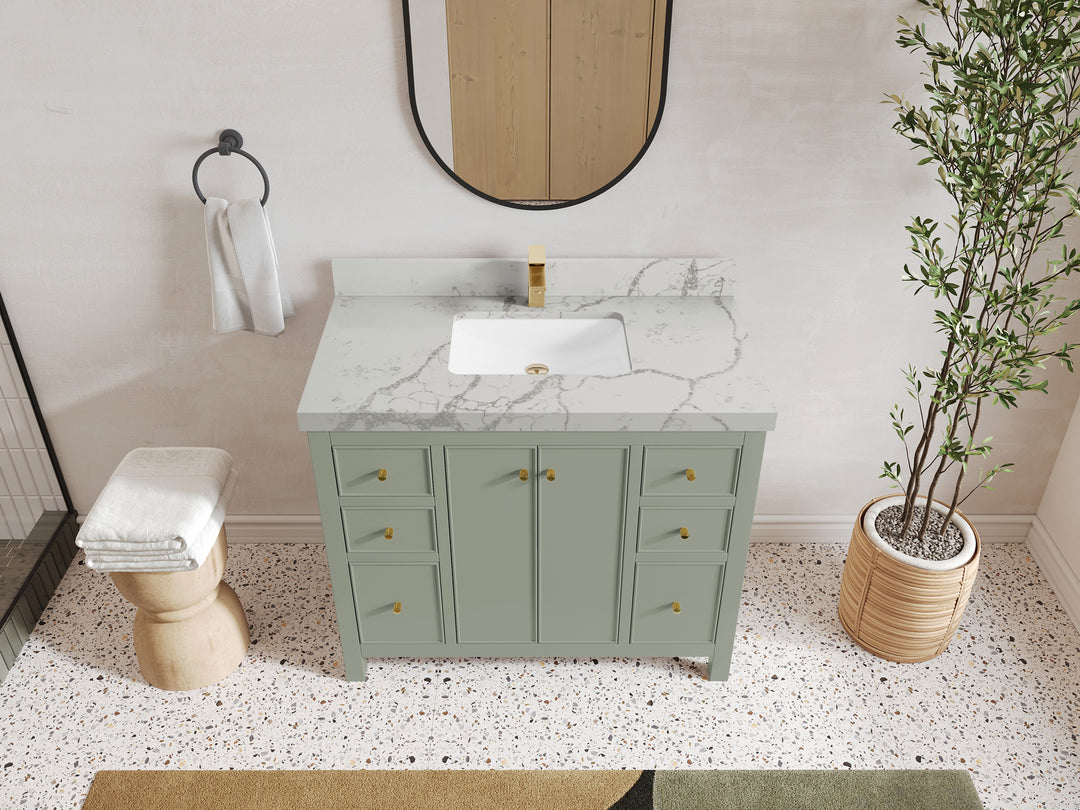 Chicago 42 in. W x 22 in. D Single Sink Bathroom Vanity