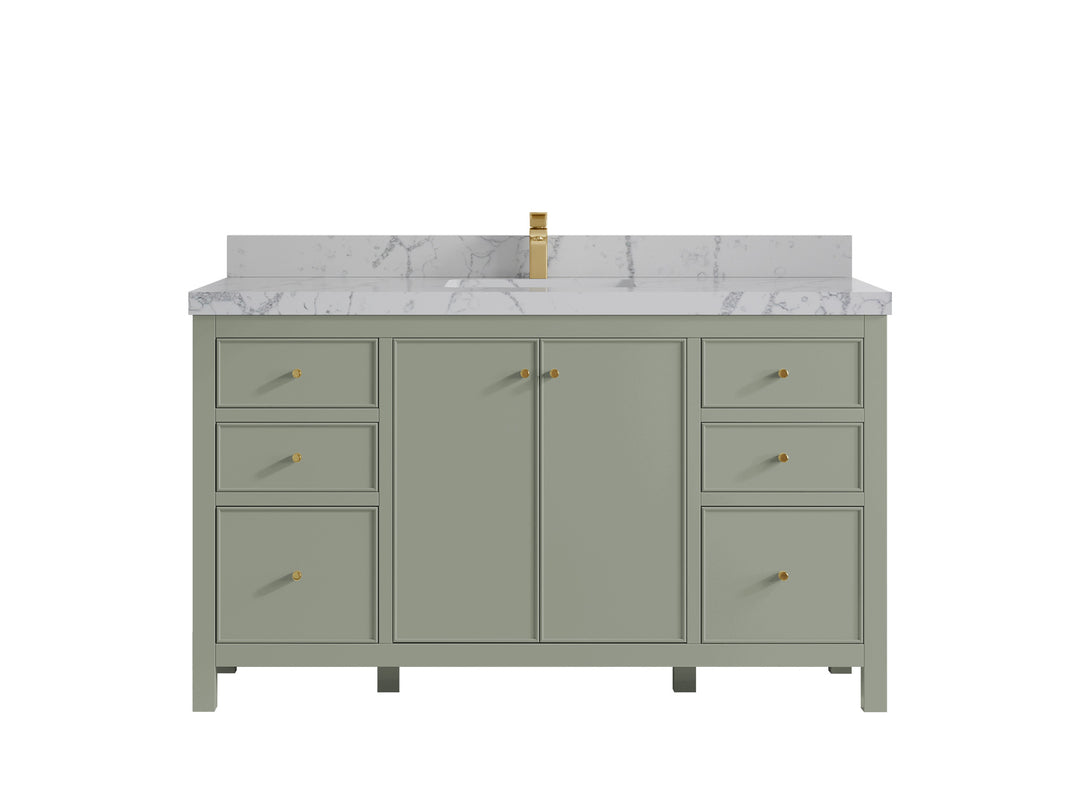 Chicago 60 in. W x 22 in. D Single Sink Bathroom Vanity