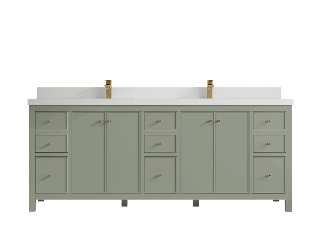 Chicago 84 in. W x 22 in. D Double Sink Bathroom Vanity