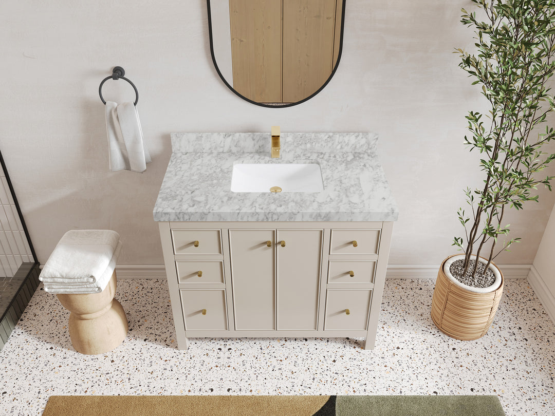 Chicago 42 in. W x 22 in. D Single Sink Bathroom Vanity