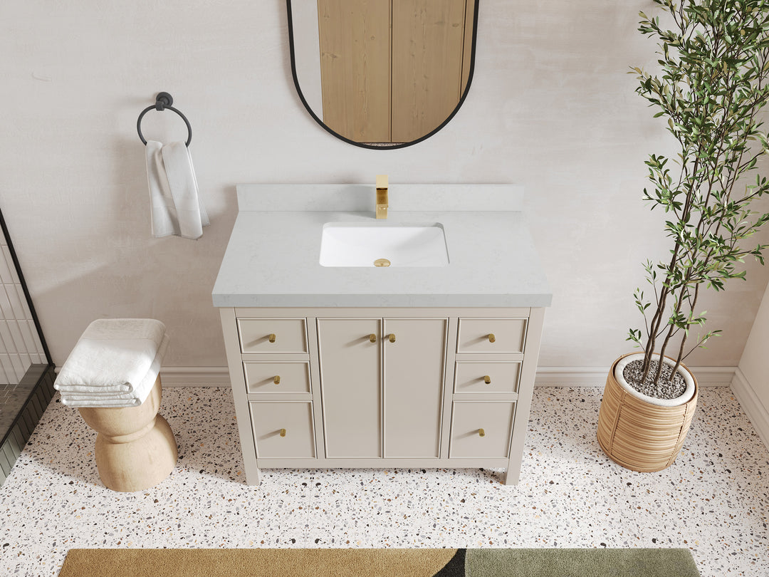 Chicago 42 in. W x 22 in. D Single Sink Bathroom Vanity
