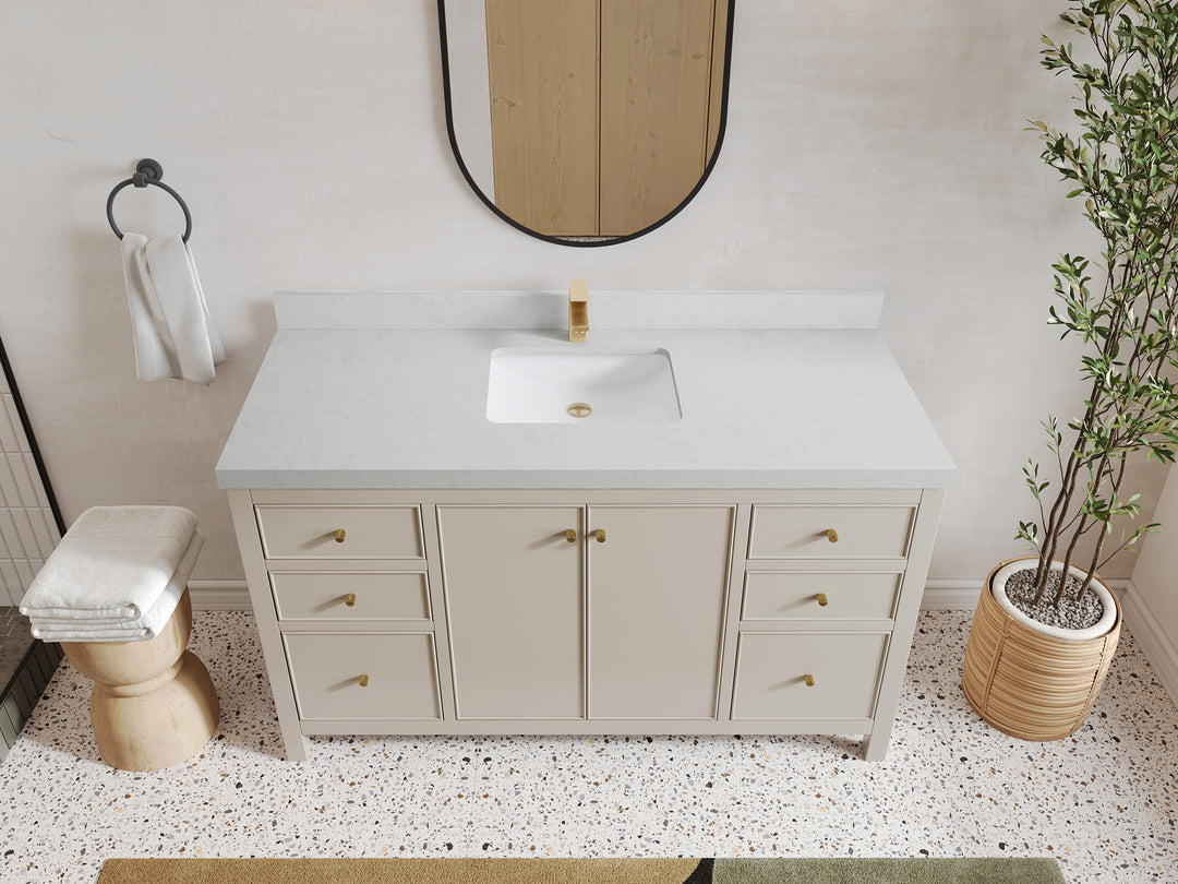 Chicago 60 in. W x 22 in. D Single Sink Bathroom Vanity