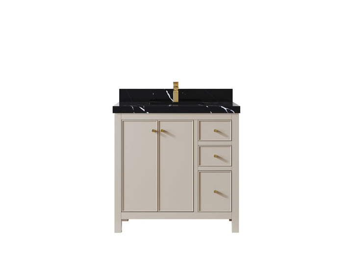 Chicago 36 in. W x 22 in. D Center Sink Bathroom Vanity - photo 9