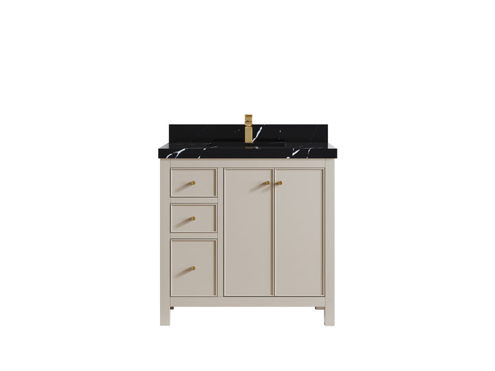 Chicago 36 in. W x 22 in. D Center Sink Bathroom Vanity - photo 9
