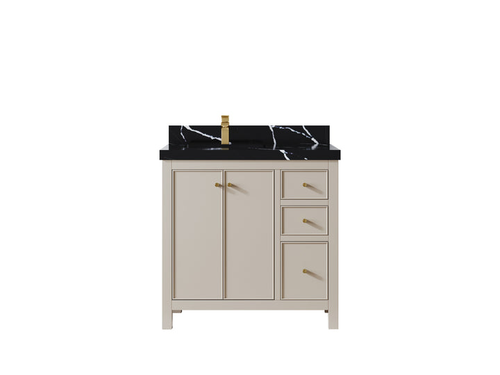Chicago 36 in. W x 22 in. D Left Offset Sink Bathroom Vanity - photo 9