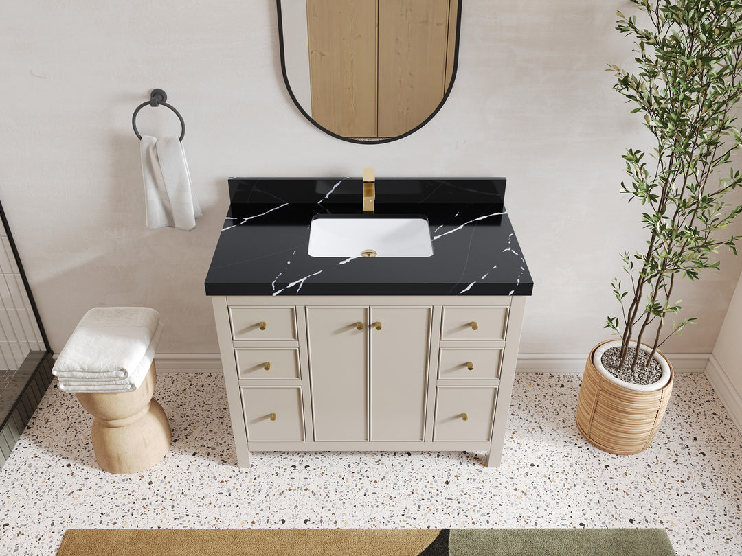 Chicago 42 in. W x 22 in. D Single Sink Bathroom Vanity