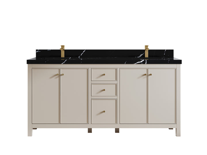 Chicago 72 in. W x 22 in. D Double Sink Bathroom Vanity - photo 9