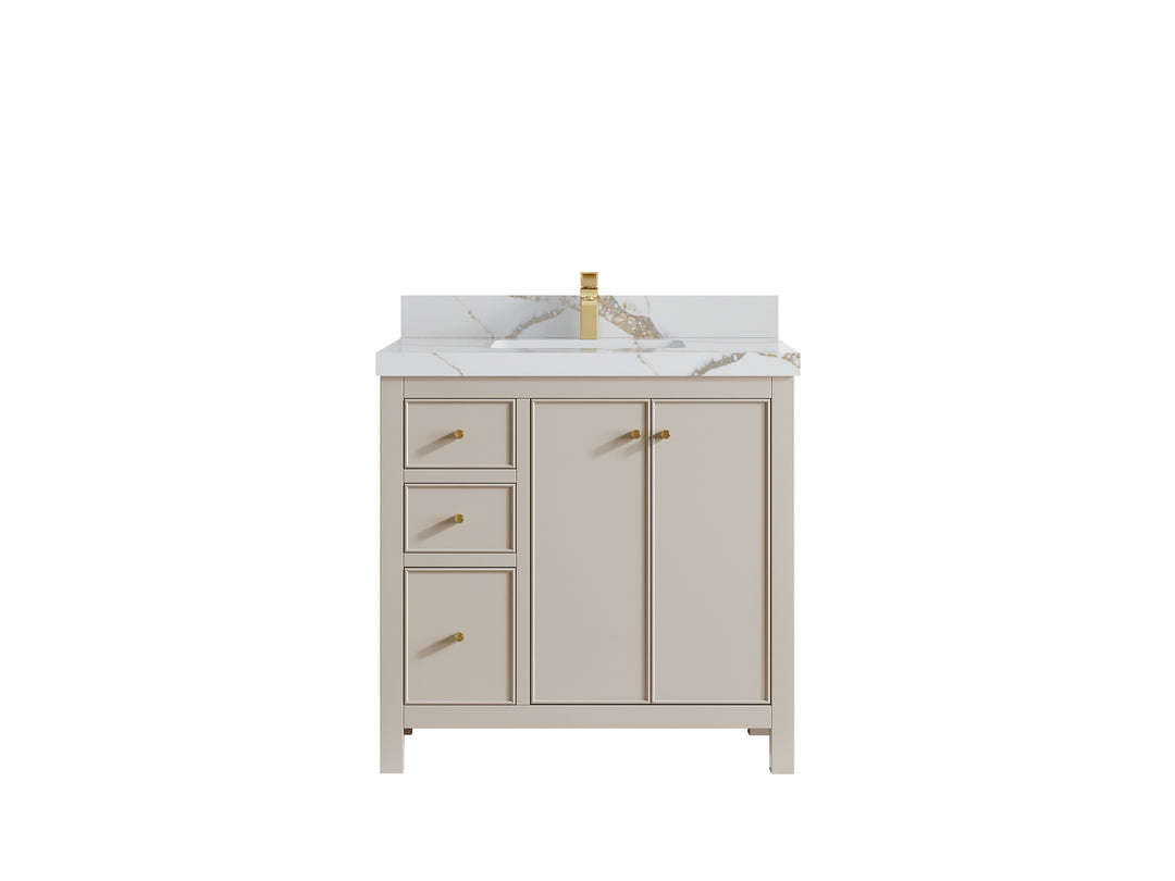 Chicago 36 in. W x 22 in. D Center Sink Bathroom Vanity