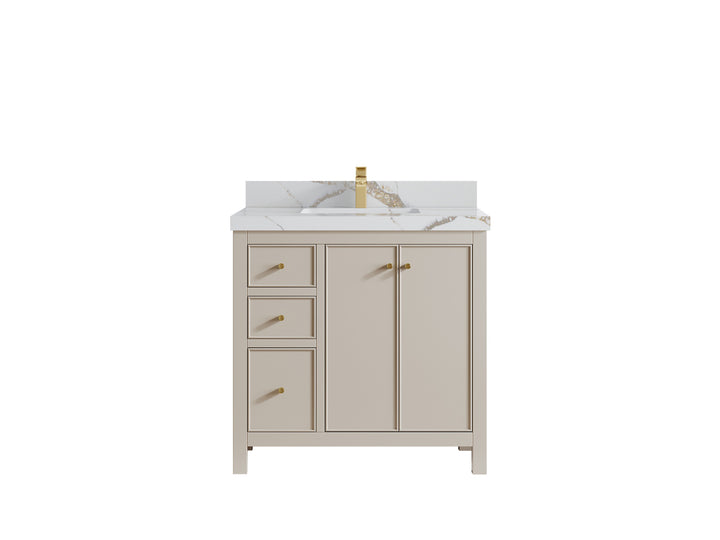 Chicago 36 in. W x 22 in. D Center Sink Bathroom Vanity - photo 41
