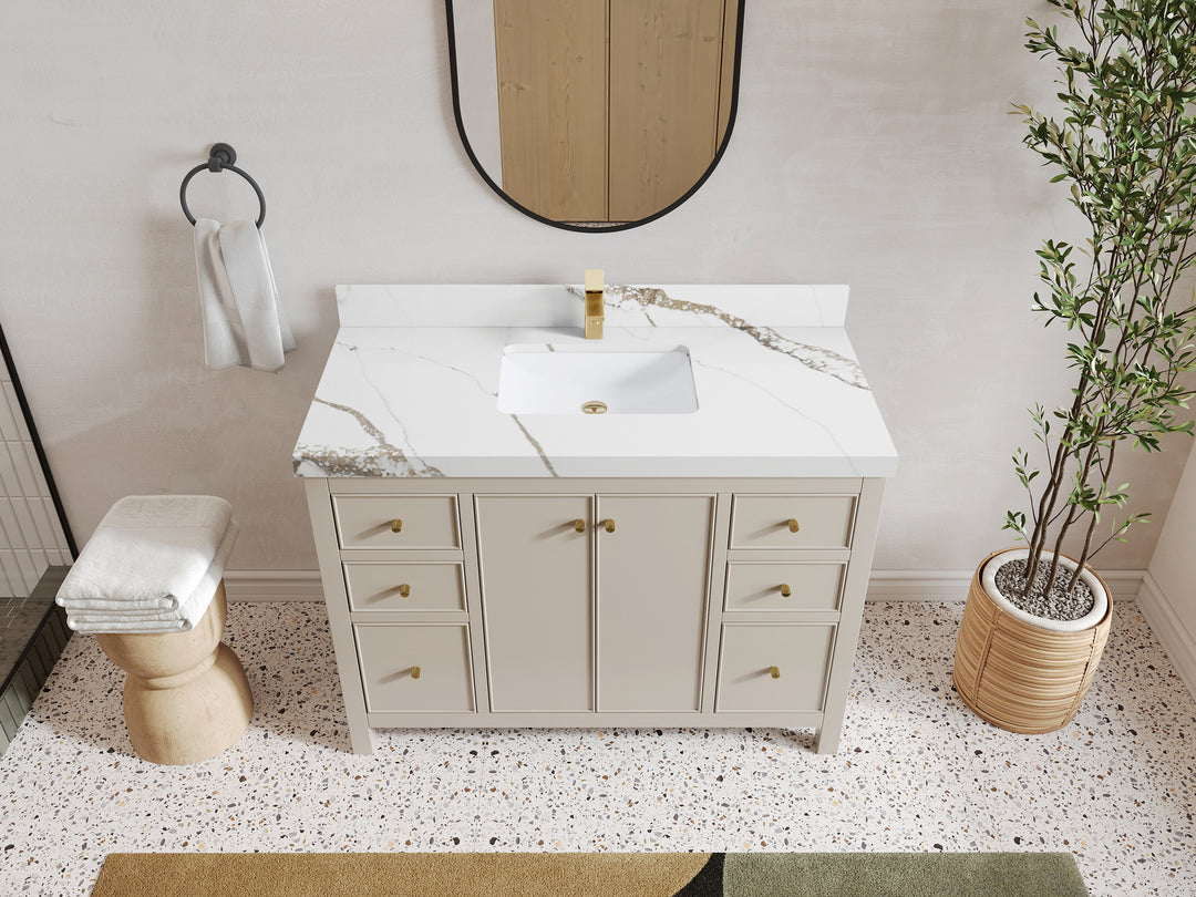 Chicago 48 in. W x 22 in. D Single Sink Bathroom Vanity