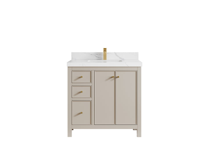 Chicago 36 in. W x 22 in. D Center Sink Bathroom Vanity - photo 15