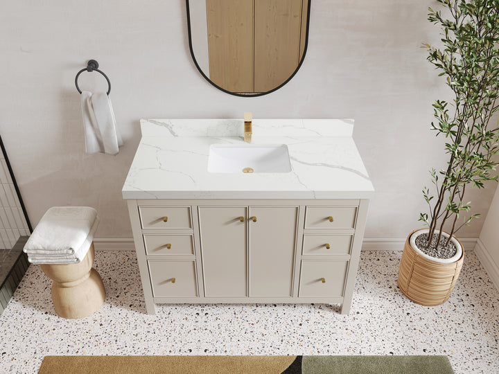 Chicago 48 in. W x 22 in. D Single Sink Bathroom Vanity - photo 16