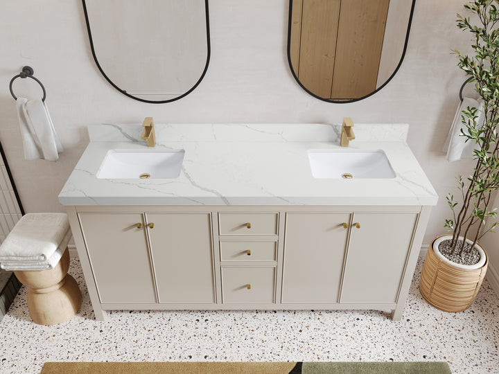 Chicago 72 in. W x 22 in. D Double Sink Bathroom Vanity - photo 16