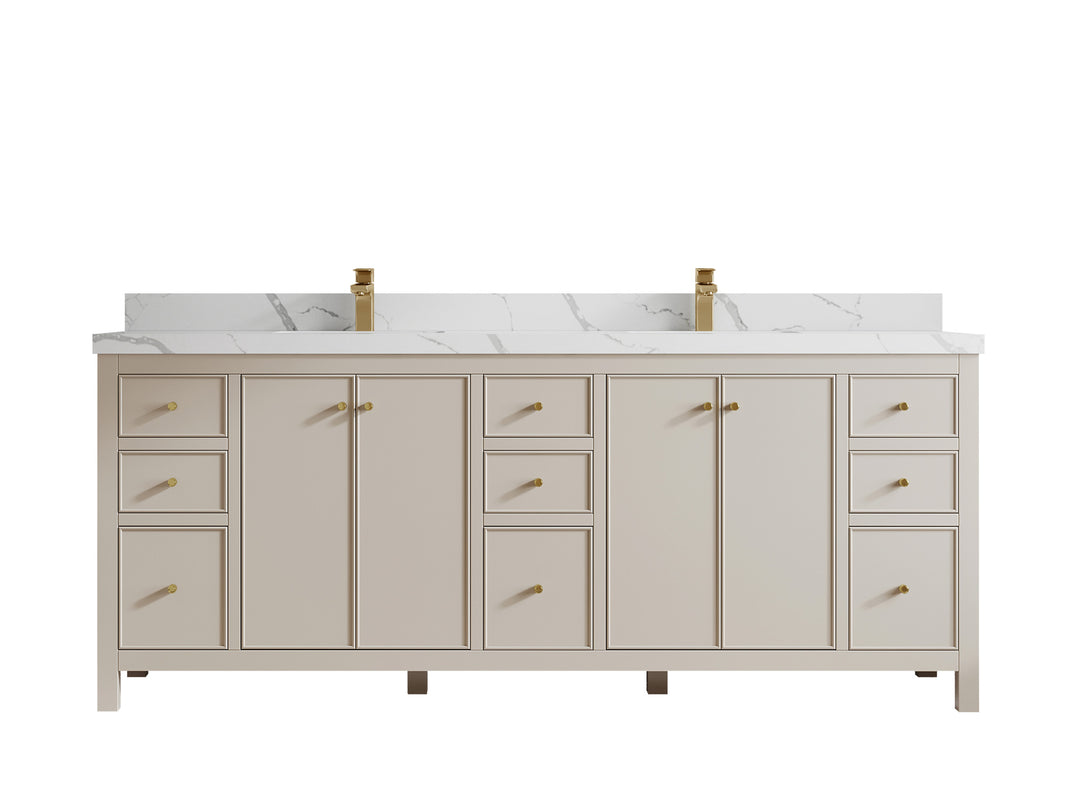 Chicago 84 in. W x 22 in. D Double Sink Bathroom Vanity